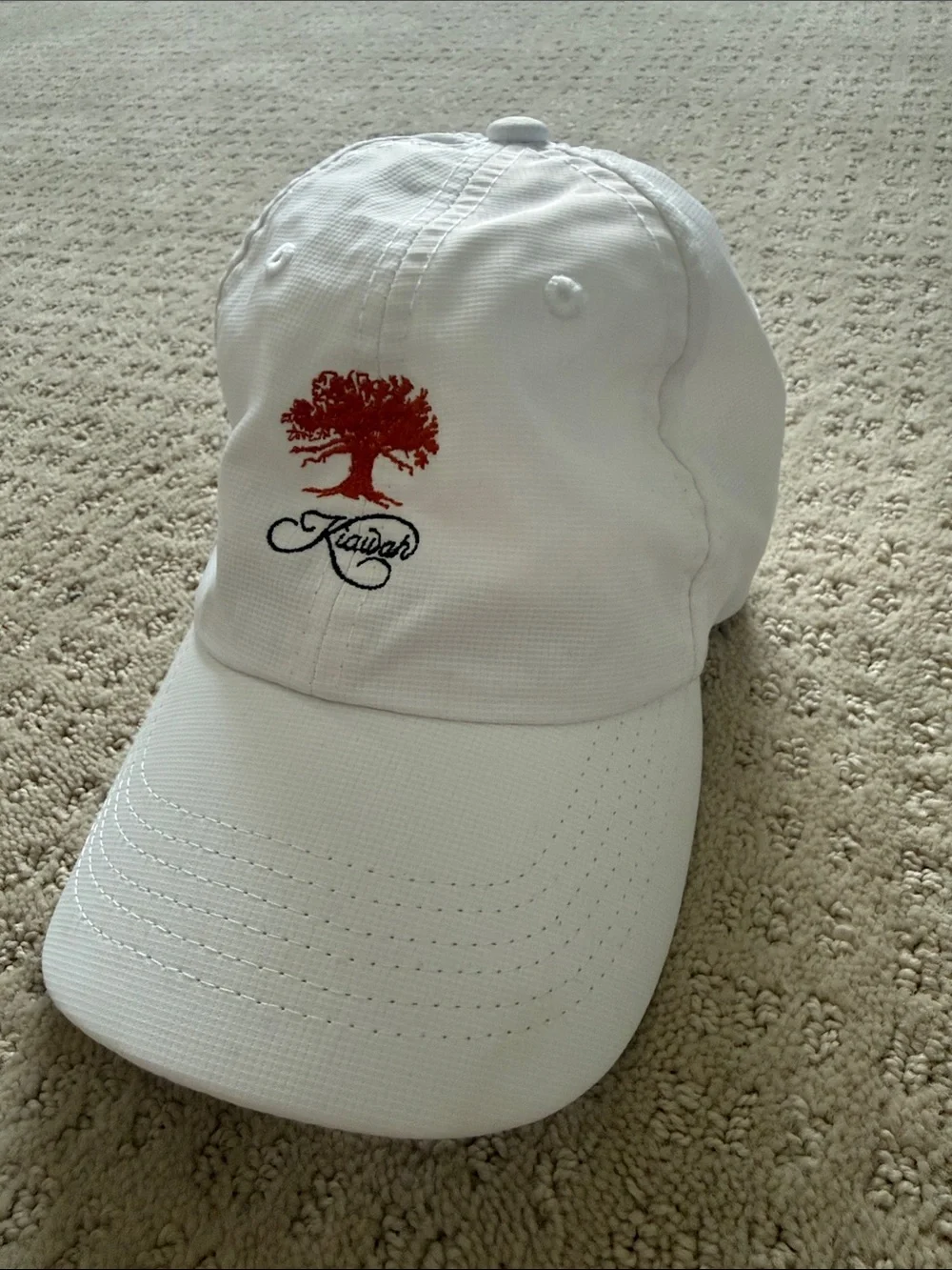 Kiawah Island youth white baseball hat